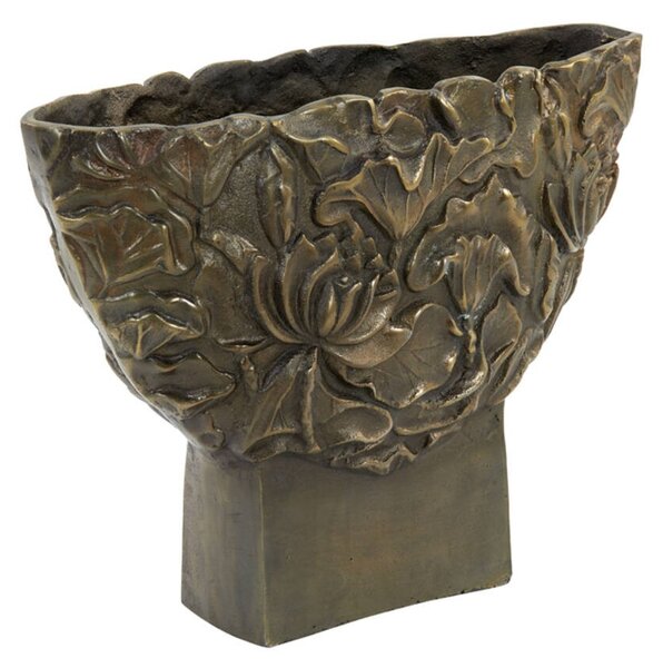 Bronzová antik kovová váza Palesa antique bronze XL - 45*14*34 cm - Light & Living