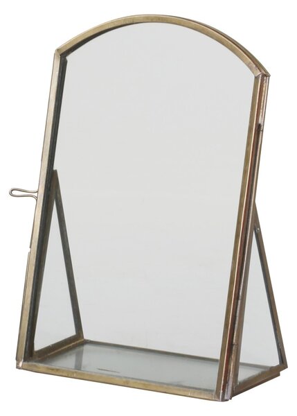 Fotorámik s mosadzným antik kovovým rámom Pearl - 10*6*15 / 10*15 cm - Chic Antique