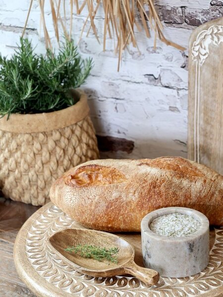 Drevený servírovací otočný podnos Tapas Tours Tray - Ø 40*7 cm - Chic Antique