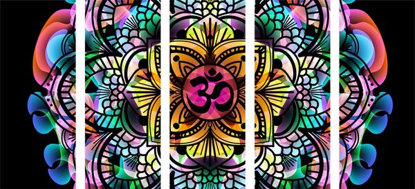 5-dielny obraz Mandala zdravia
