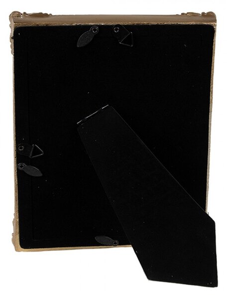 Zeleno - zlatý fotorámik so zlatými ornamentmi - 16*2*21 cm / 13*18 cm - Clayre & Eef