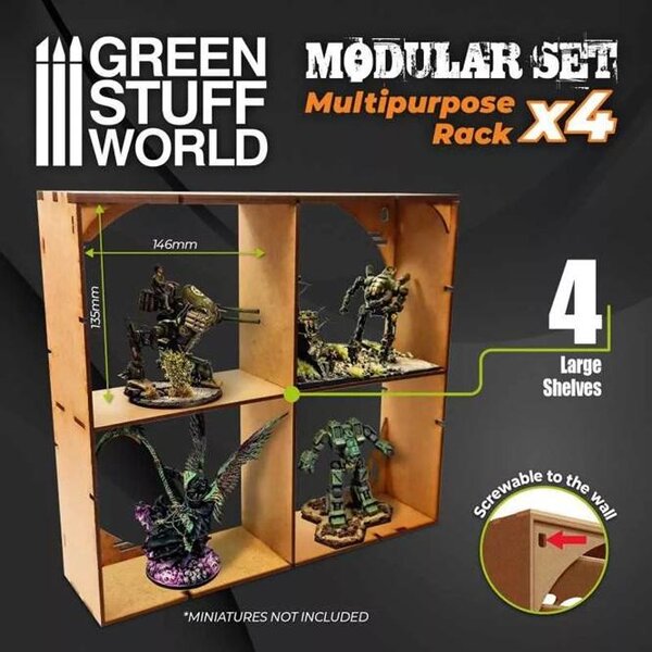 Green Stuff World GSW11408 – Univerzálna MDF doska (4 regály) –