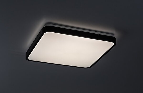 RABALUX 71434 Alenzo stropné svietidlo 420x420mm LED 36W/2300lm 3000-6000K IP44 čierna, stmievateľné, diaľkový ovládač