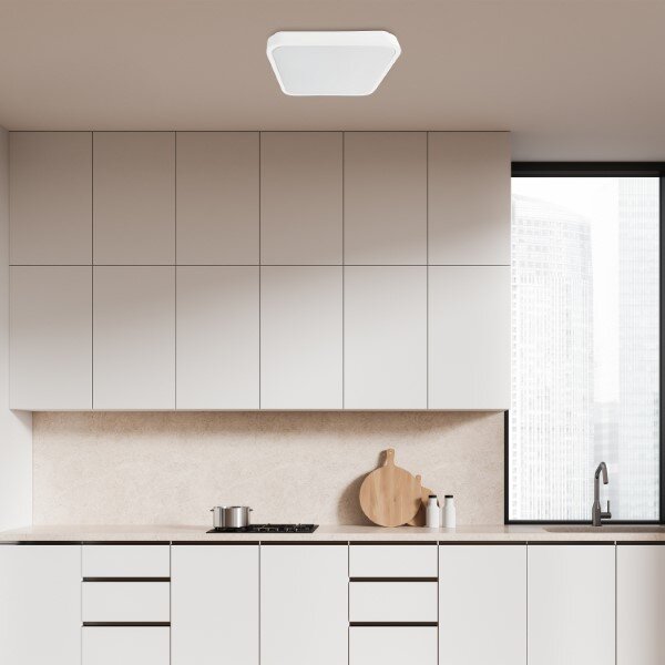RABALUX 71424 Alenzo stropné svietidlo 420x420mm LED 36W/2350lm 3000-6000K IP44 biela, stmievateľné, diaľkový ovládač