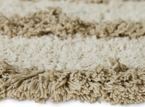 Béžová okrúhla bavlnená kúpeľňová predložka Bath mat - Ø 80 cm - HKLIVING