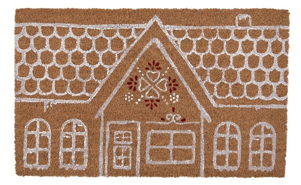 Kokosová rohožka s domčekom - 75*45*1 cm - Clayre & Eef