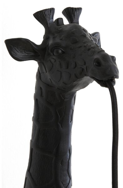 Čierna antik nástenná lampa žirafa Giraffe - 24 * 12 * 75 cm / E27 - Light & Living
