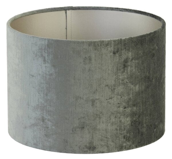 Šedé antracitové zamatové tienidlo na lampu Gemstone - Ø 50* 38cm/ E27 - Light & Living