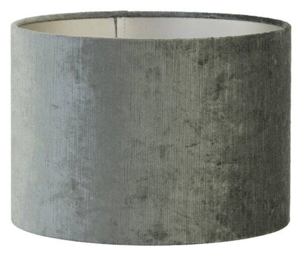 Šedé antracitové zamatové tienidlo na lampu Gemstone - Ø 50* 38cm/ E27 - Light & Living
