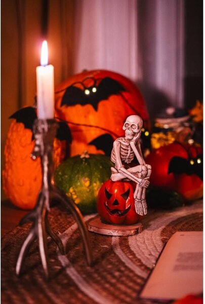 Retlux - LED Dekoračná reťaz HALLOWEEN 10xLED/2xAA/teplá biela 1,3m netopiere