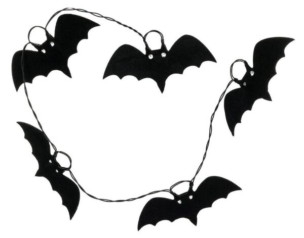 Retlux - LED Dekoračná reťaz HALLOWEEN 10xLED/2xAA/teplá biela 1,3m netopiere