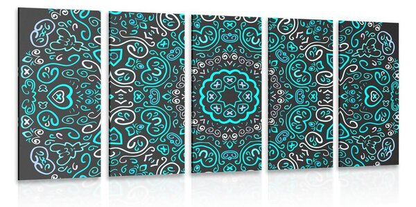 5-dielny obraz Mandala lásky