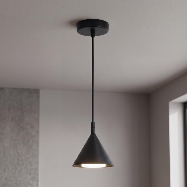 BRILAGI - LED Luster na lanku CONE SINGLE 1xGX53/15W/230V čierna