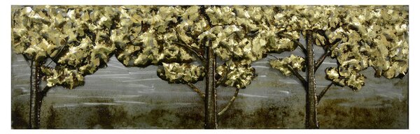 KOVOVÝ OBRAZ, stromy, 180/55 cm Monee - Obrazy