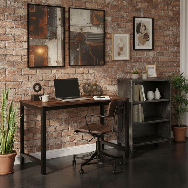 Školský počítačový stôl 120x60 cm starý orech ModernHome
