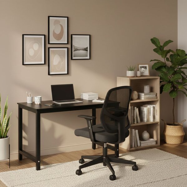 ModernHome Písací stôl 120x60 cm čierny ModernHome