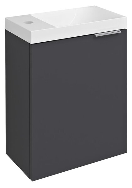 Sapho Sapho, LATUS X umývadlová skrinka 39,4x50x22cm, antracitový mat, LT110-3434