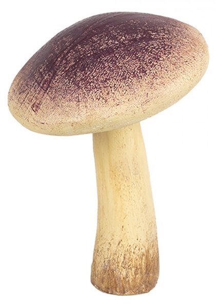 Béžovo-fialová dekorácia huba Mushroom - Ø 9*12 cm - Clayre & Eef