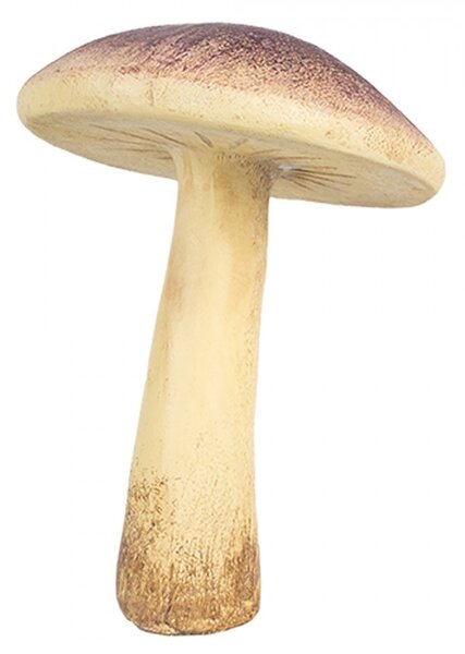 Béžovo-fialová dekorácia huba Mushroom - Ø 9*12 cm - Clayre & Eef