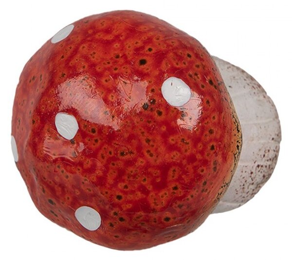 Keramická dekorace houba Muchomůrka - Ø 5 * 5 cm - Clayre & Eef