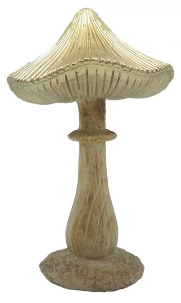 Béžovo-hnedá dekorácia huba Mushroom - 11*9*15 cm - Clayre & Eef