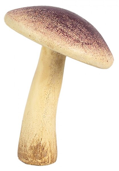 Béžovo-fialová dekorácia huba Mushroom - Ø 9*12 cm - Clayre & Eef