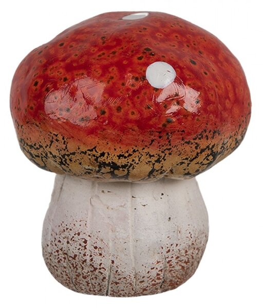 Keramická dekorace houba Muchomůrka - Ø 5 * 5 cm - Clayre & Eef