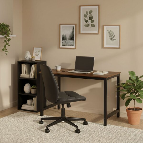 ModernHome Písací stôl 120x60 cm tmavý orech ModernHome