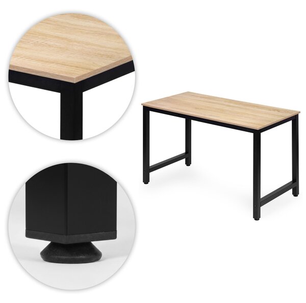 ModernHome Písací stôl 120x60 cm svetlý dub ModernHome