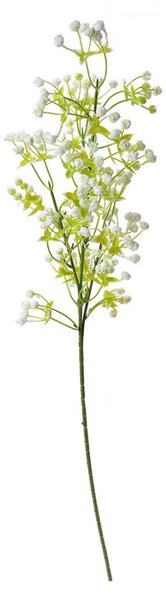 Dekorácia zelená umelá rastlina s bielymi kvietkami - 10*10*70 cm - Clayre & Eef