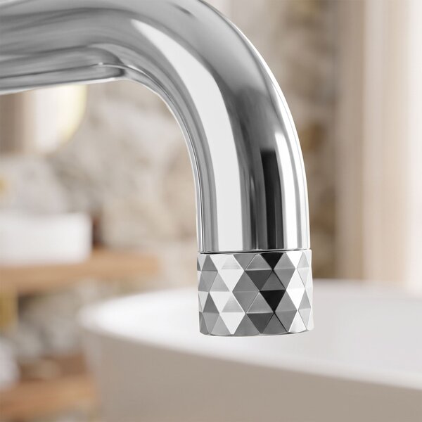 Rea Lungo Diamond, voľne stojaca vaňová batéria, chrómová, REA-B2250