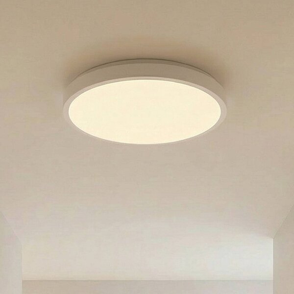 OSRAM stropné LED svetlo ORBIS LONDON, biele, Ø 48 cm, kov, Biela / opálová, Obývacia izba / jedáleň, kov, Moderný
