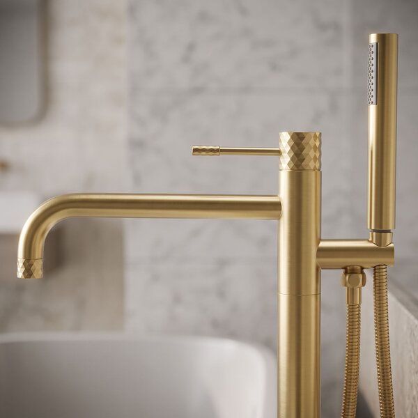 Voľne stojaca batéria Rea Lungo Diamond Brush Gold