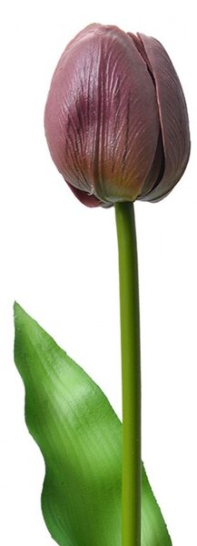 Umelá kvetina fialový tulipán Tulip Purple - 4*4*32 cm - Clayre & Eef