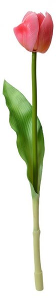 Umelá kvetina ružový tulipán Tulip Pink - 4*4*32 cm - Clayre & Eef