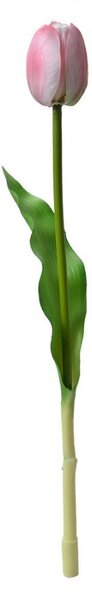Umelá kvetina svetlo ružový tulipán Tulip Pink - 4*4*32 cm - Clayre & Eef