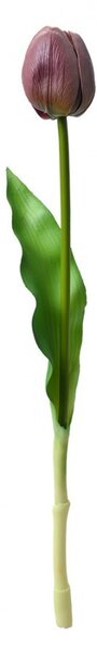 Umelá kvetina fialový tulipán Tulip Purple - 4*4*32 cm - Clayre & Eef