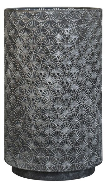 Zinkový antik kovový lampáš so vzorom Vire - Ø 30*50 cm - Chic Antique