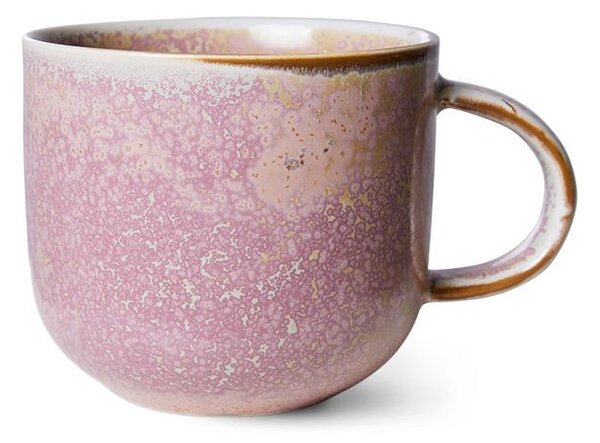 Rustikálne ružový porcelánový hrnček Chef - 12*9*8 cm / 320 ml - HKLIVING