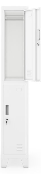 Šatníková skriňa pre zamestnancov biela BARTEK 1 Plus 292 x 1720 x 450 mm