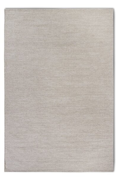 Béžový ručne tkaný koberec s prímesou vlny 80x150 cm Pradesh Linen White – Elle Decoration