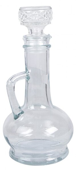 Dekoračná sklenená fľaštička karafa so zátkou - 225 ml - Clayre & Eef