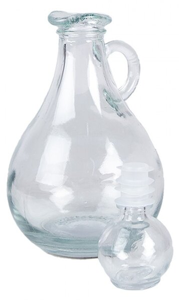 Dekoračná sklenená fľaša karafa so zátkou - 325 ml - Clayre & Eef