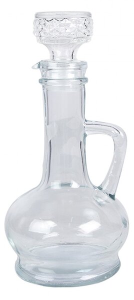 Dekoračná sklenená fľaštička karafa so zátkou - 225 ml - Clayre & Eef
