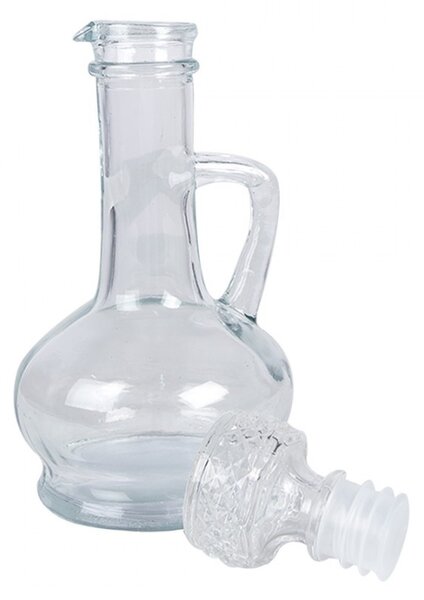 Dekoračná sklenená fľaštička karafa so zátkou - 225 ml - Clayre & Eef
