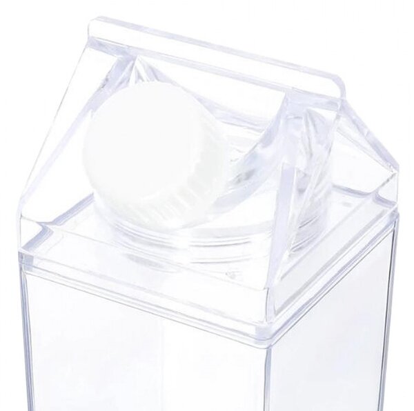 Water Bottle 1000 Ml Transparent Plastic Cow - 1000 ml - Clayre & Eef