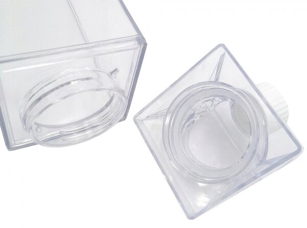 Water Bottle 1000 Ml Transparent Plastic Cow - 1000 ml - Clayre & Eef