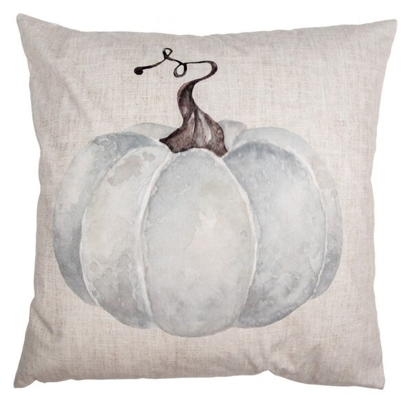 Béžovo-sivá obliečka na vankúš s tekvicou Country Style Pumpkin - 45*45 cm - Clayre & Eef