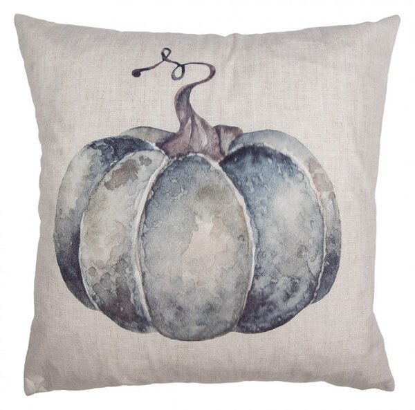 Béžovo-sivá obliečka na vankúš s tekvicou Country Style Pumpkin - 45*45 cm - Clayre & Eef