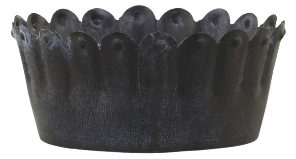Granitový antik kovový svietnik na čajovú sviečku Dorra - Ø 8*3,5 cm - Chic Antique